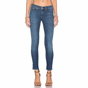 Rag & Bone Dre Low Waist Capri Raw Hem Jeans Blue Women 26